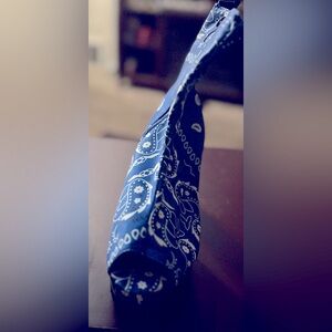 Blue ankle bandage boot size 8 wide heel